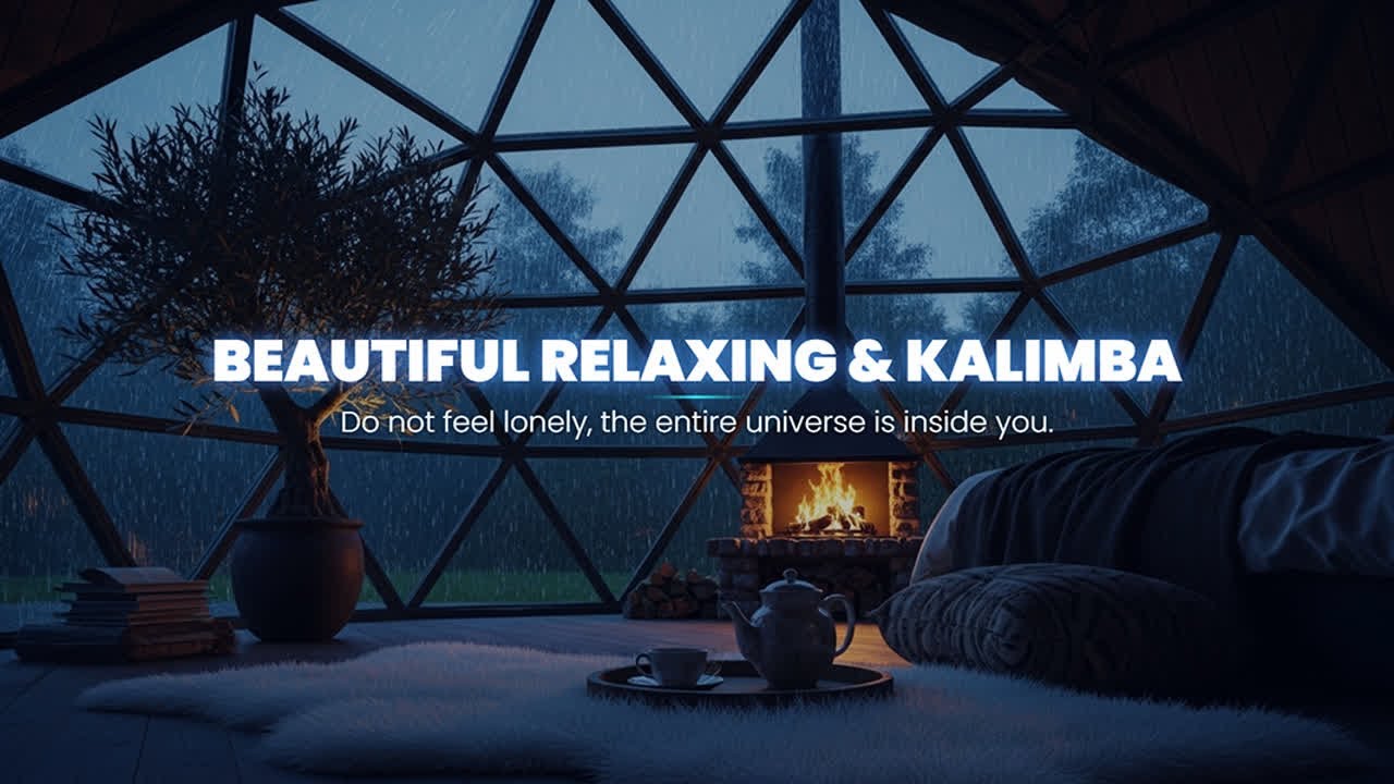 Relaxing Kalimba and Soft Rain - Healing Sleep Music for Insomnia and Deep Rest, Stress Relief