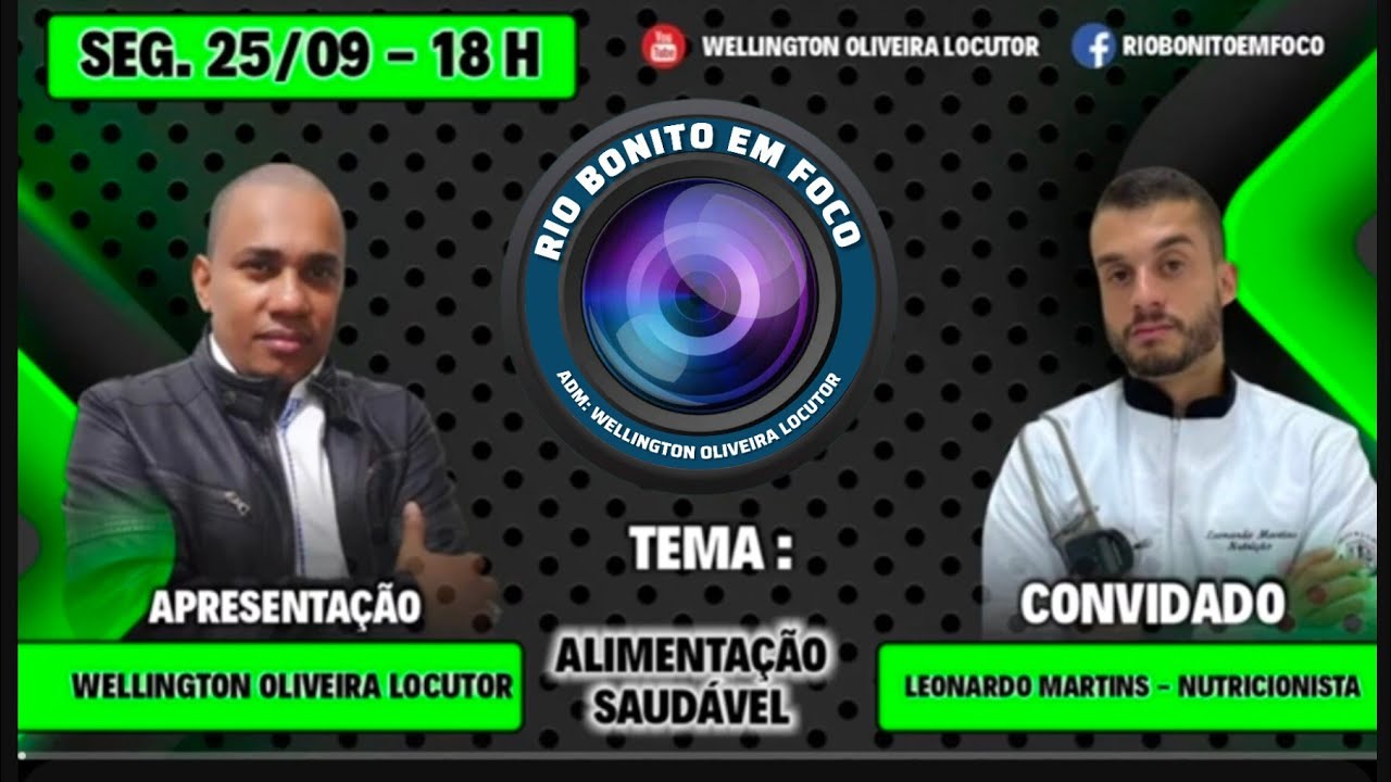 Rio Bonito EM FOCO Podcast | Alimentação Saudável, Convidado: Leonardo Martins, Nutricionista, Ep. 4