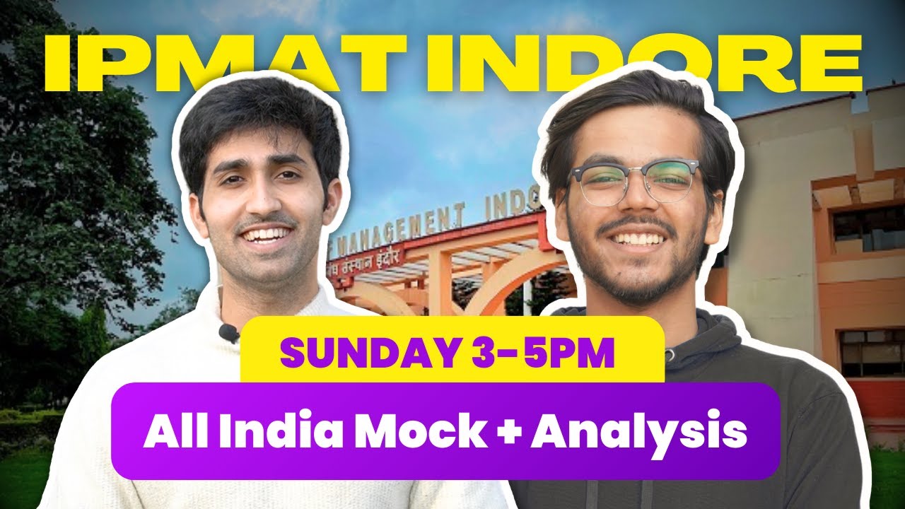 FREE All India IPMAT Indore Mock on Sunday | Live Analysis + Cash Prize!