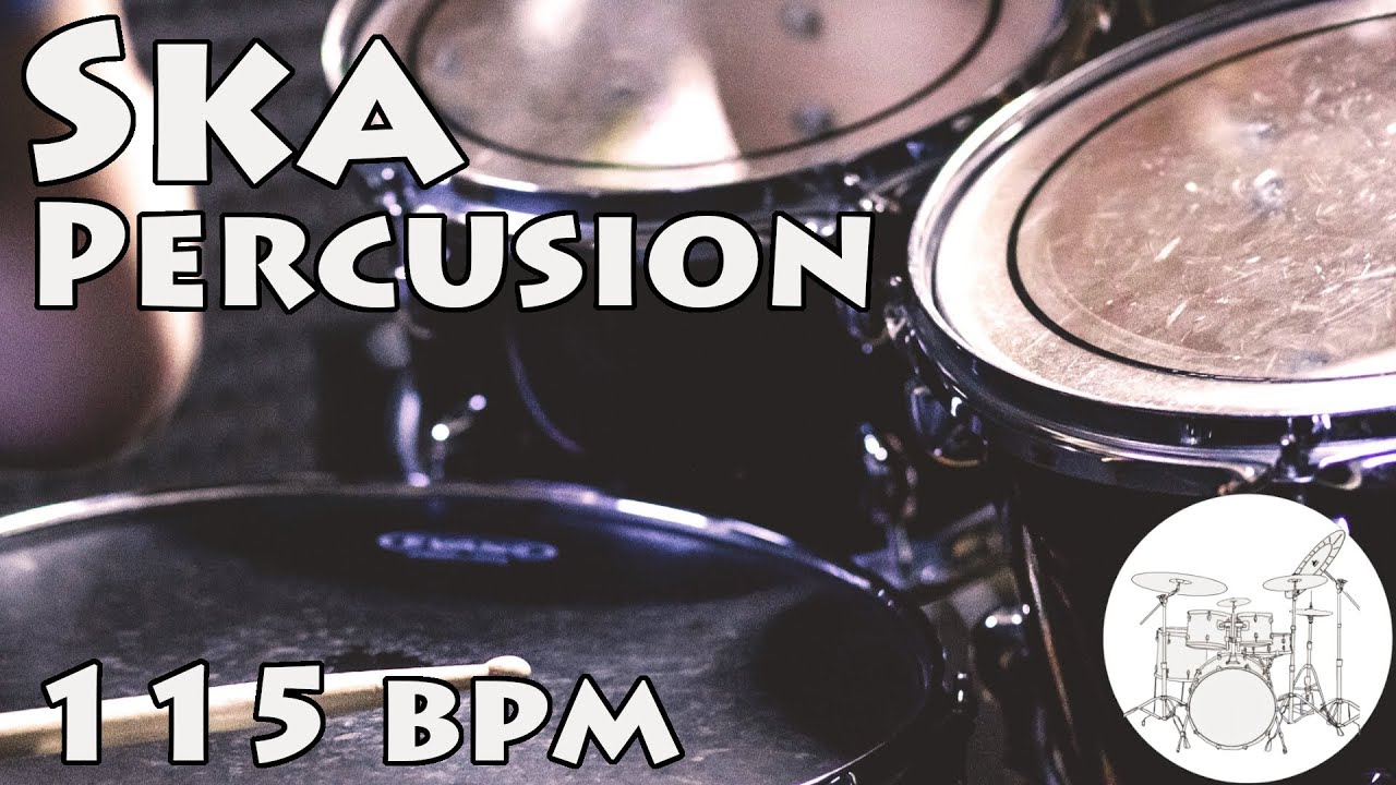 Play along drums - Ska 115 bpm // Batería Para Tocar - Ska 115 bpm