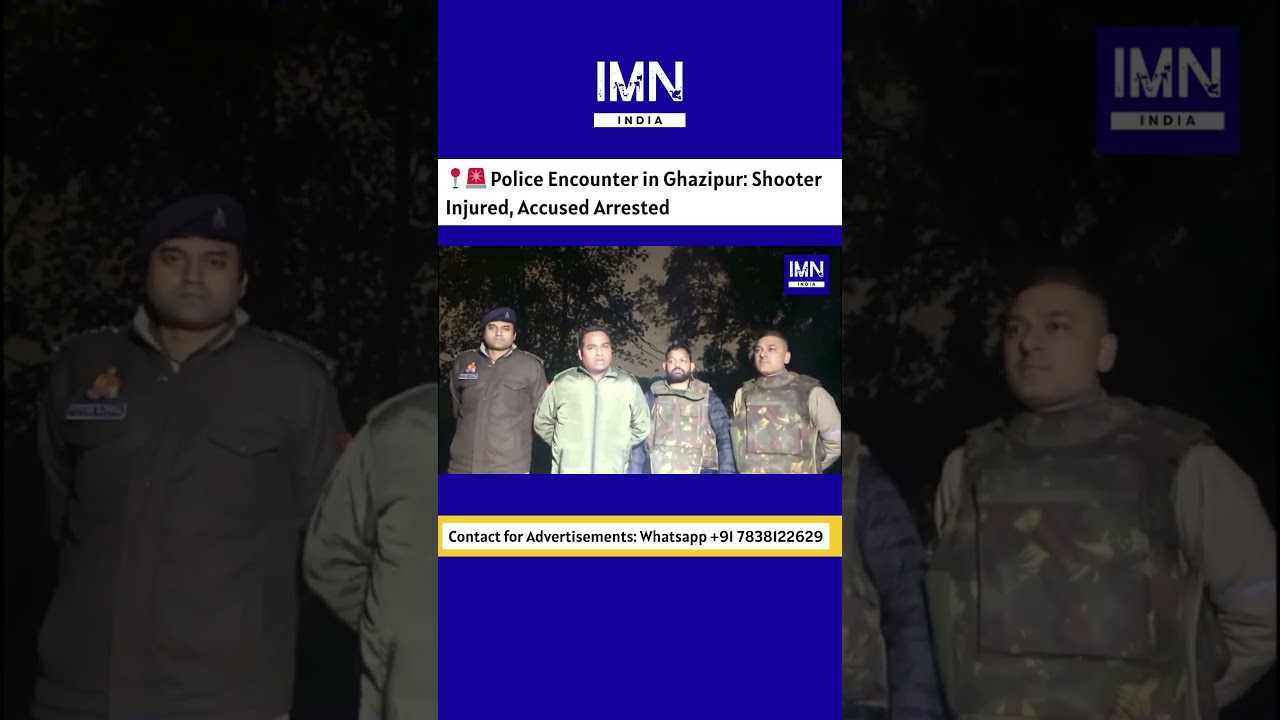 🚨 Police Encounter in Ghazipur Shooter Injured, Accused Arrested | IMN India #news #shorts