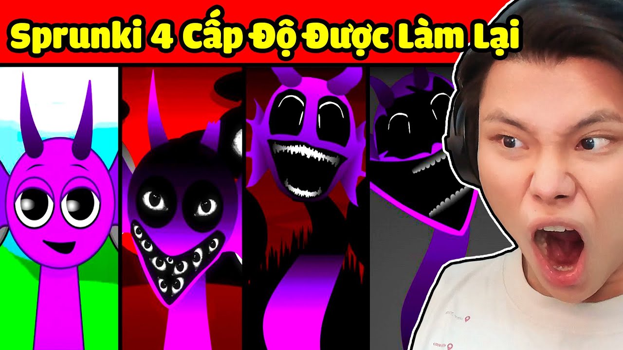 SPRUNKI 4 CẤP ĐỘ ĐƯỢC LÀM LẠI SIÊU KINH DỊ🥩🩸🧬JAYGRAY VỪA KHÓC VỪA CƯỜI INCREDIBOX SPRUNKI REMASTERED