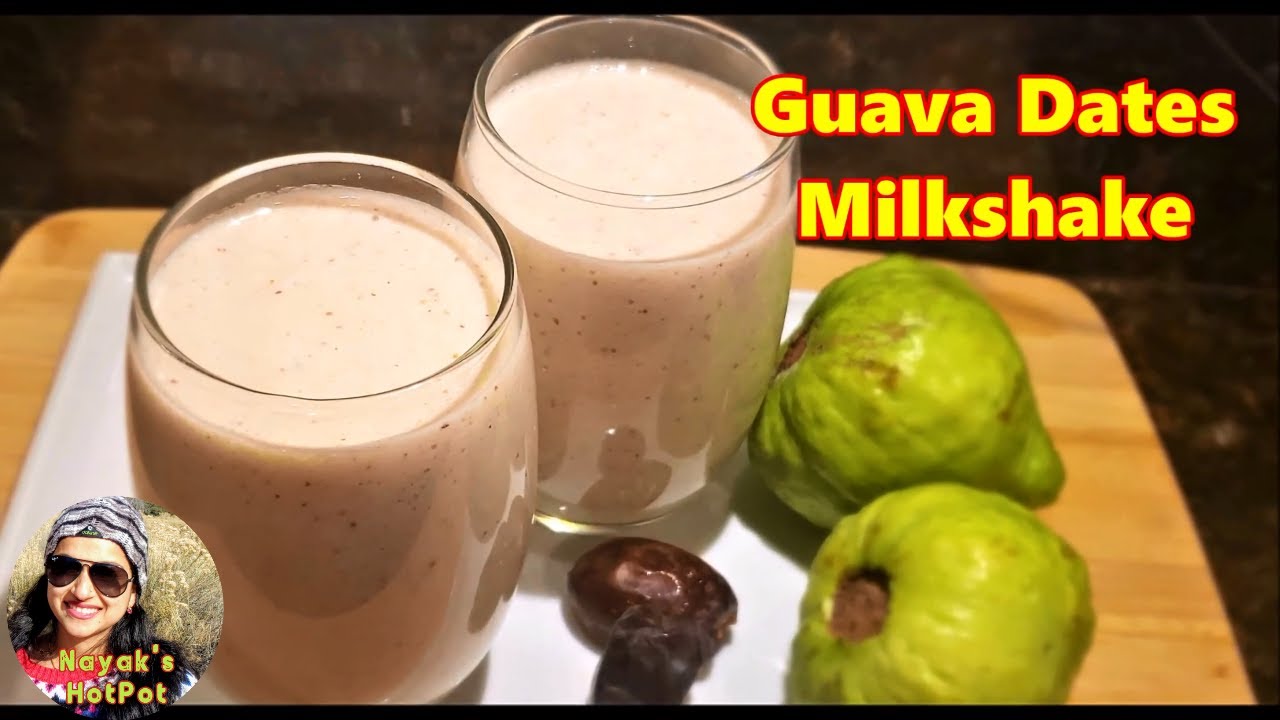 Guava Dates Milkshake | Healthy smoothie | No sugar added | Only 3 Ingredients