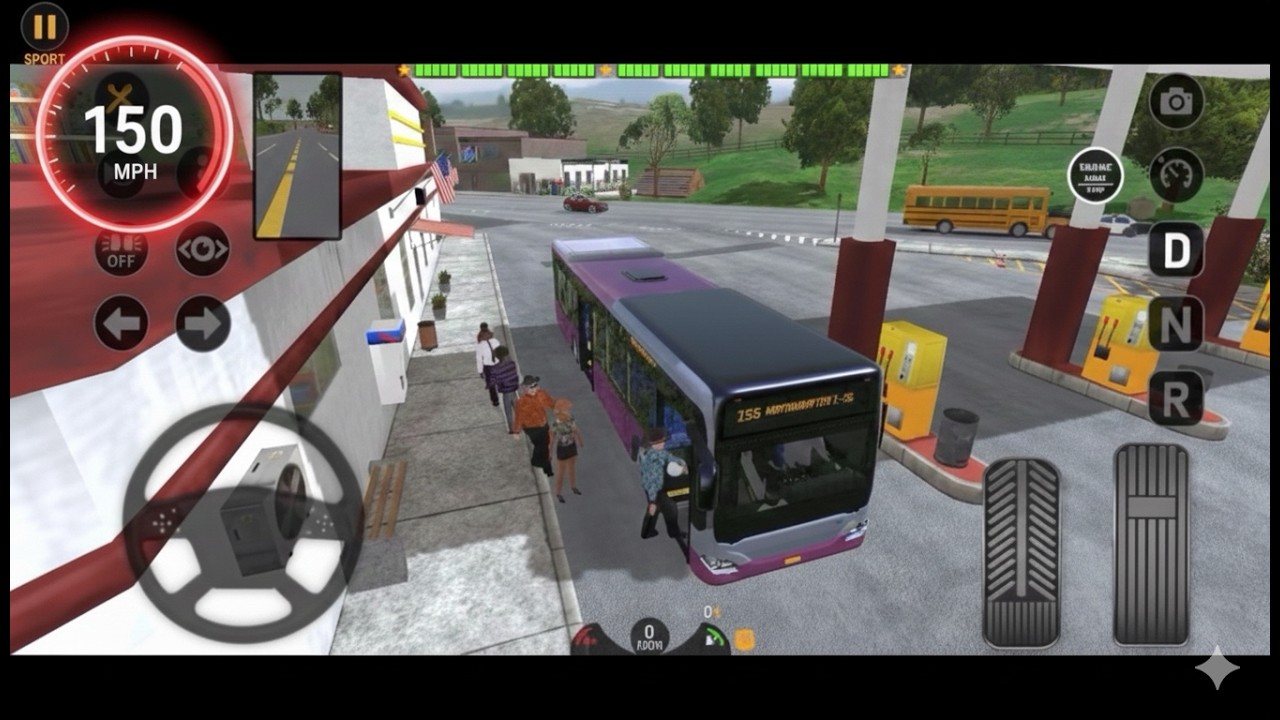 Bus Simulator : EVO 🚍 | Almost Crashed! 150 MPH Highway Near Miss 😱| Mobile Gameplay🏁