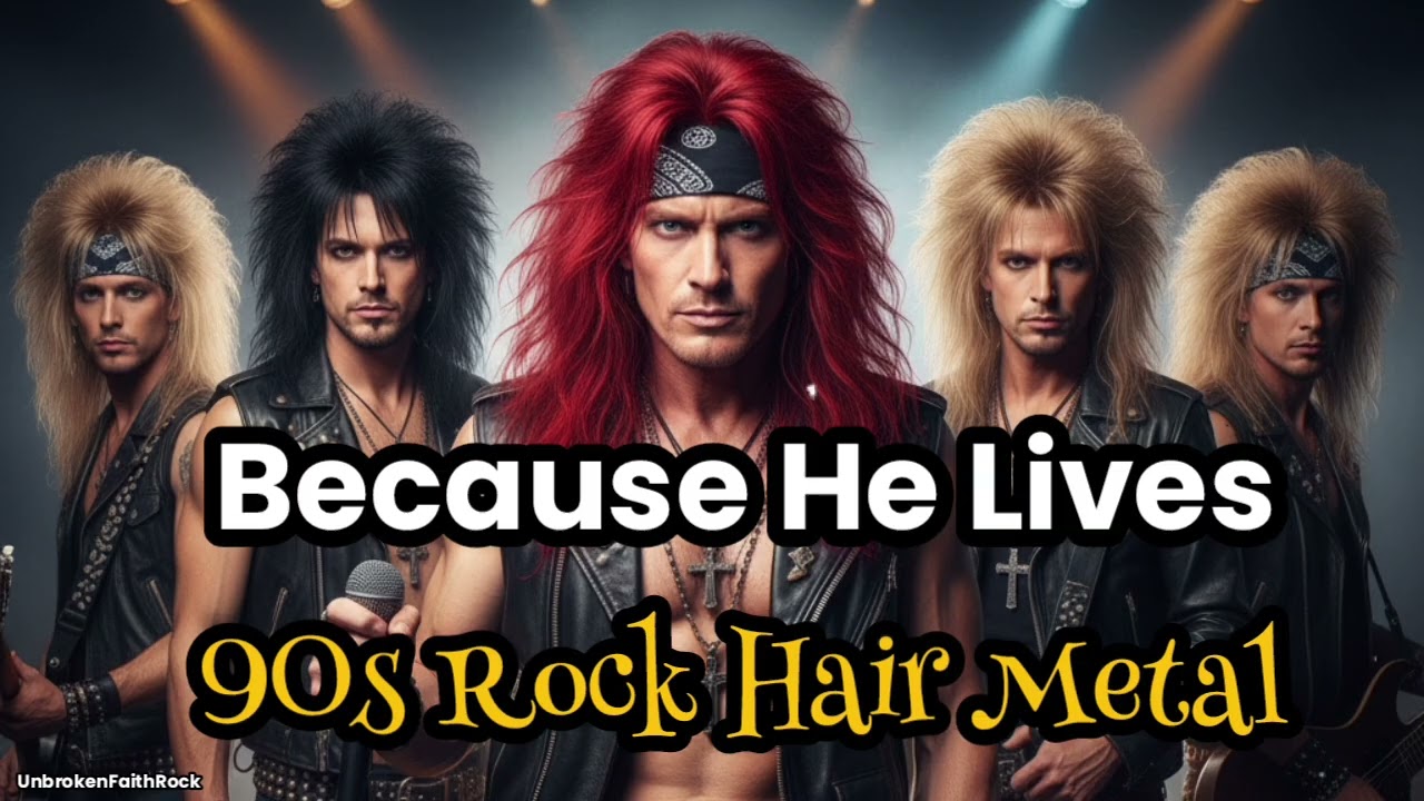 Because He Lives | Christian 90s Hair Metal Rock Anthem | Jesus Lives