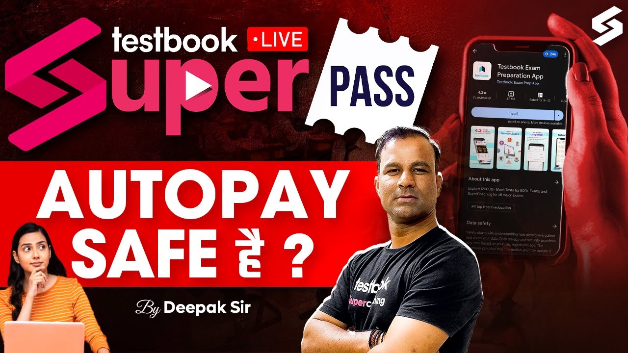 Testbook SuperPass Live | Testbook SuperPass Live Auto Debit is Safe ?