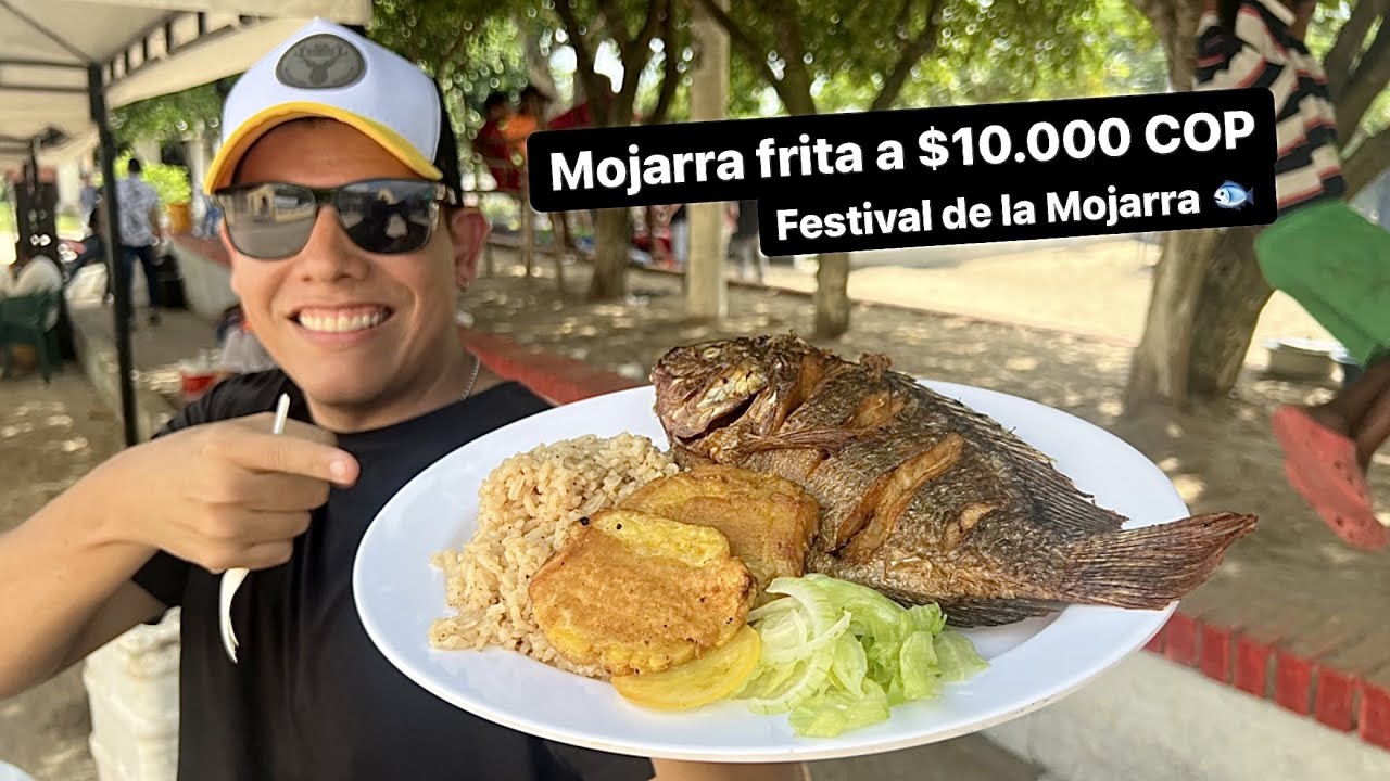 Fui al festival de la Mojarra en Sabanalarga 🐟 Mojarras fritas a $10.000 COP
