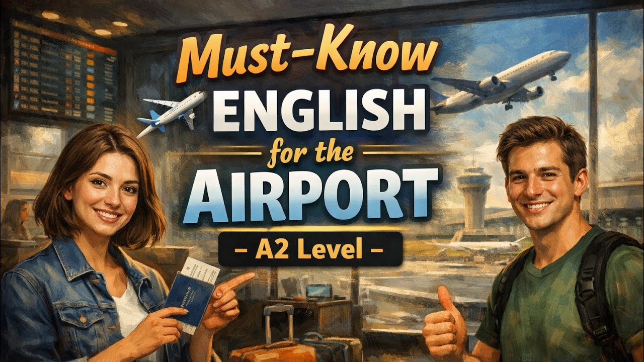  "Travel English Made Easy: Airport & Flight Phrases for Beginners" 🔥✨