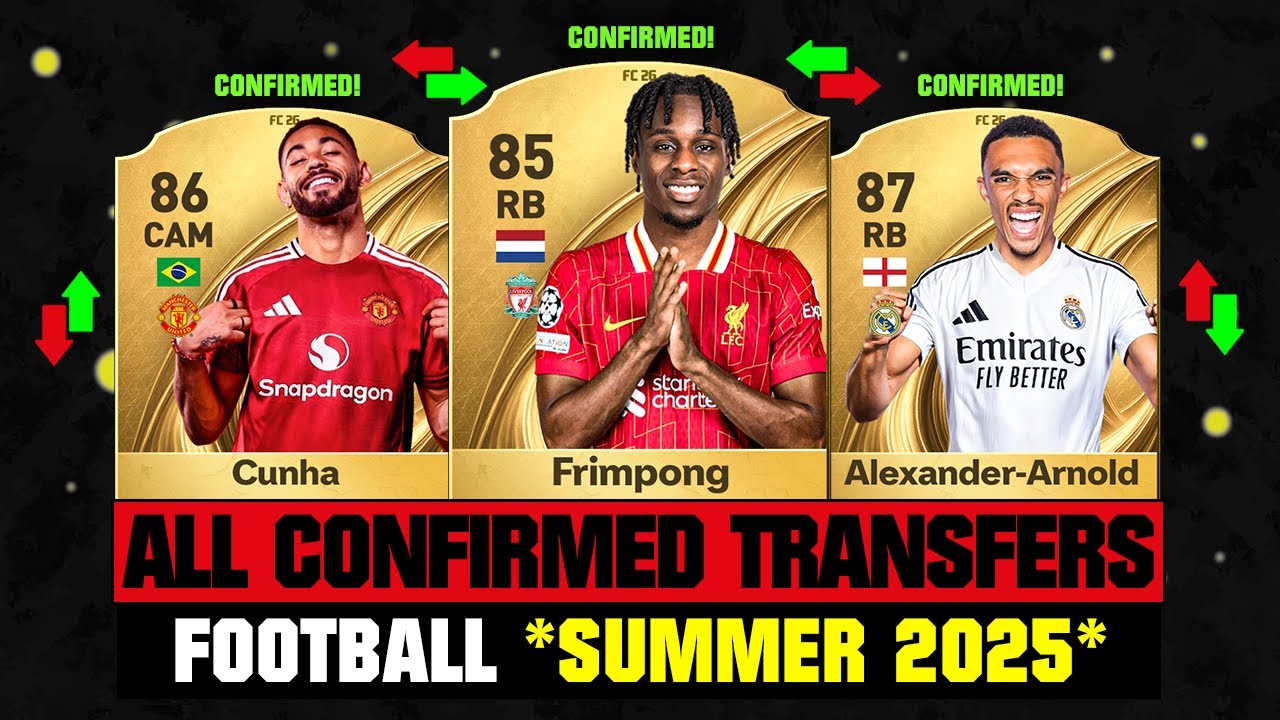 ALL CONFIRMED TRANSFERS NEWS SUMMER 2025 - Football! ✅😱 ft Frimpong, Cunha, Trent… etc