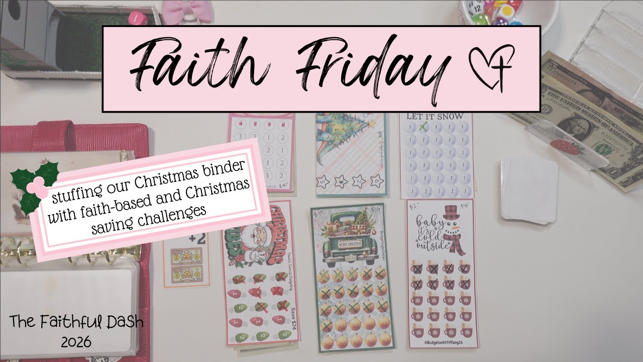 Faith Friday #98 | Faith Based Savings Challenges | Christmas Binder
