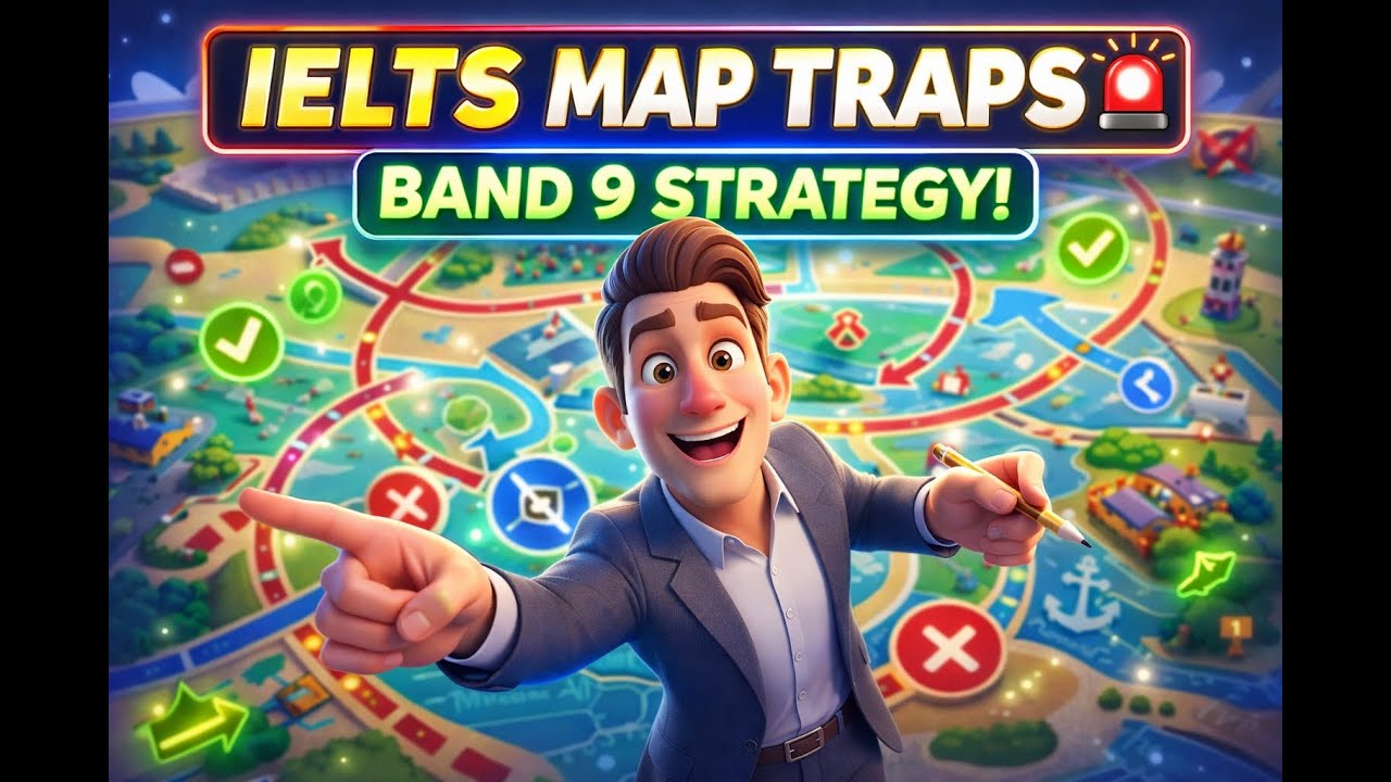 IELTS Listening Map Labelling | Band 9 Strategy Step-by-Step #ieltslistening