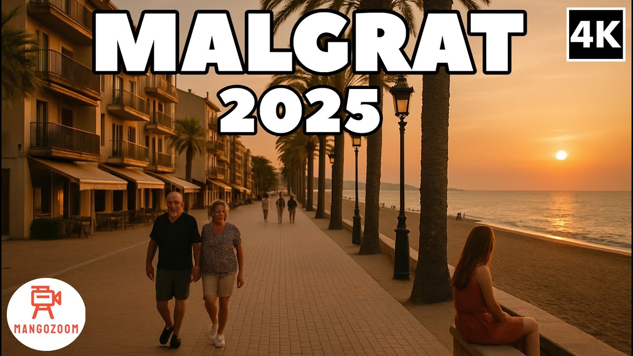 Malgrat de Mar, Catalonia, Spain - Walking Tour 2025 | With Captions