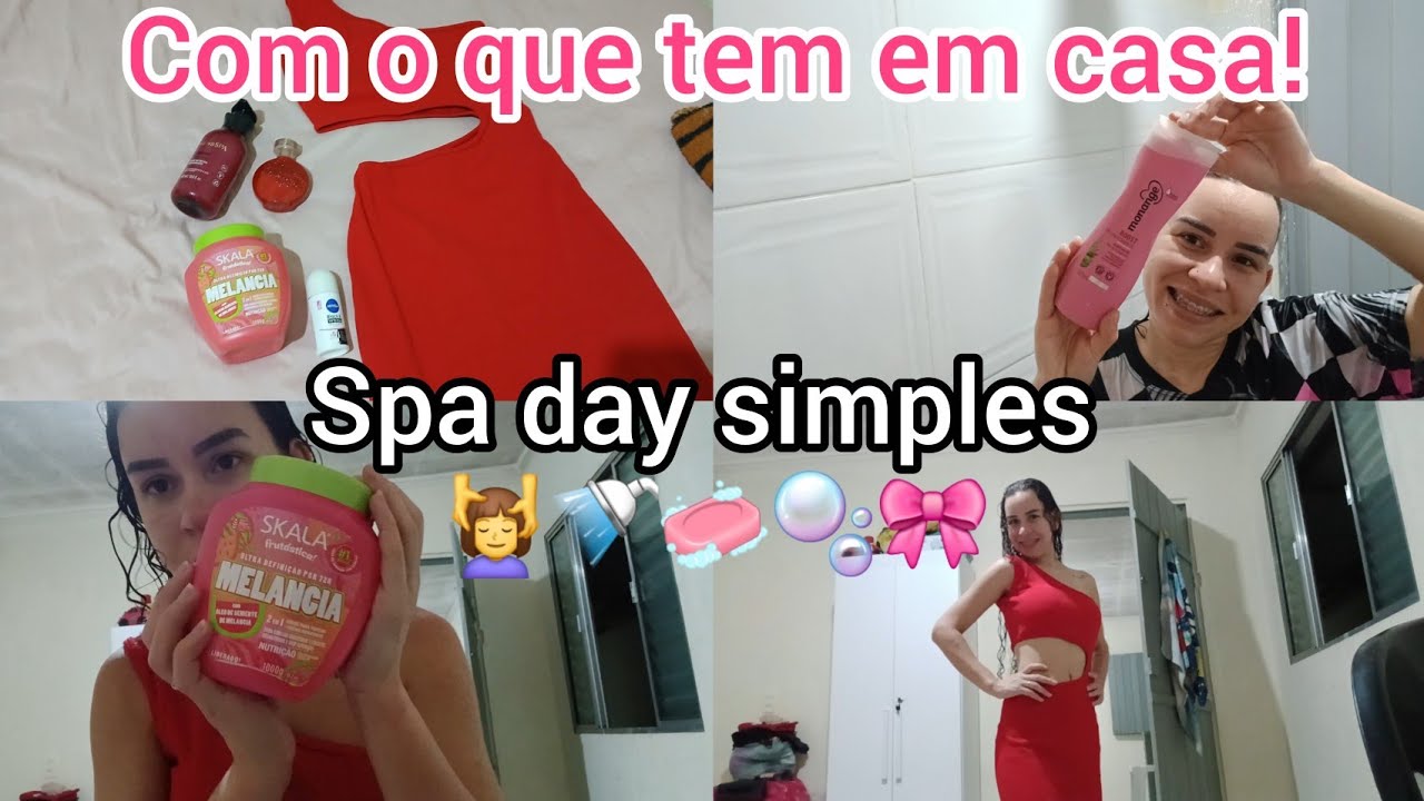 SPA DAY 🚿💆‍♀️🧼🫧🎀 | COM O QUE VOCÊ TEM EM CASA | SEM GASTAR NADA!