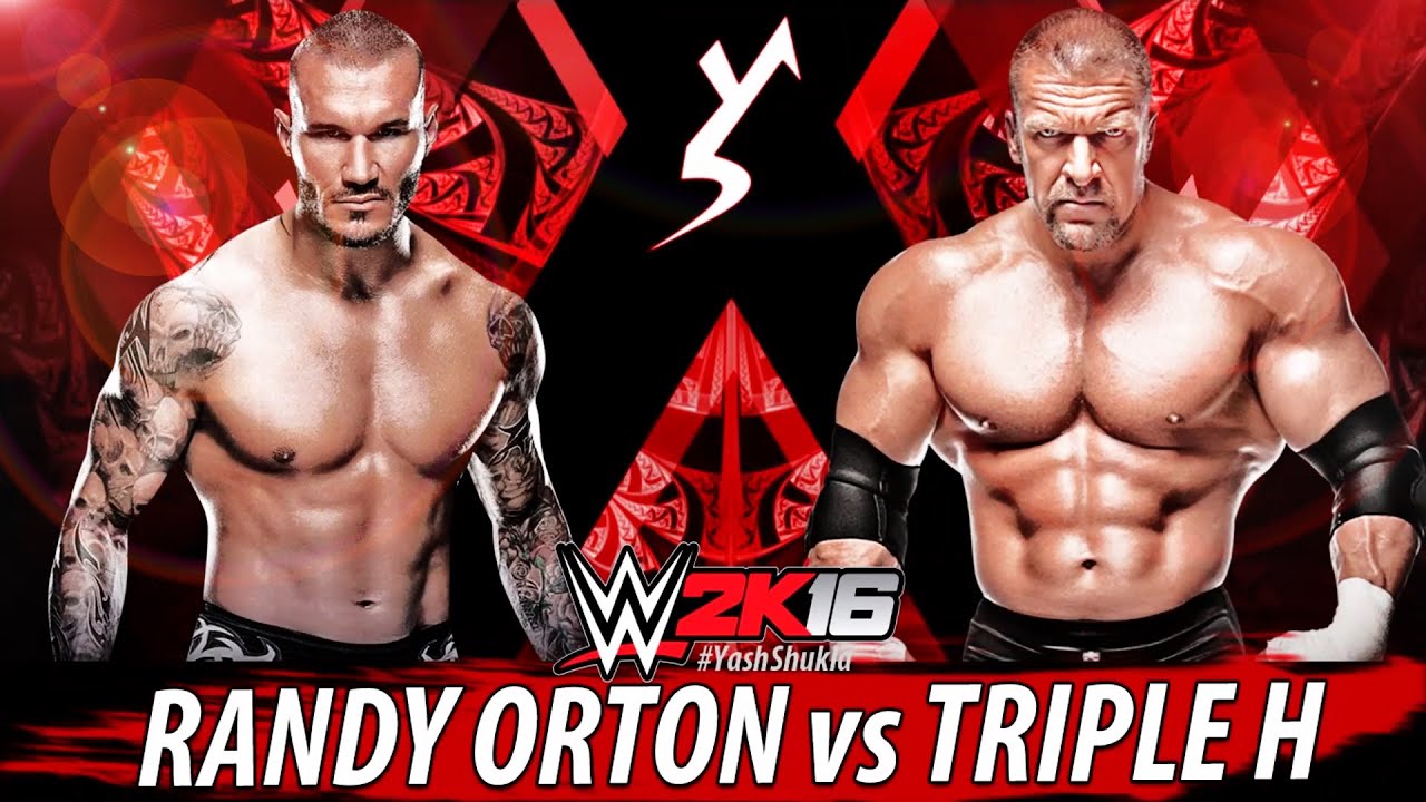 WWE 2K16 - Randy Orton vs Triple H Match Ft. OMG MOVES | PS4 Gameplay 1080p 60fps