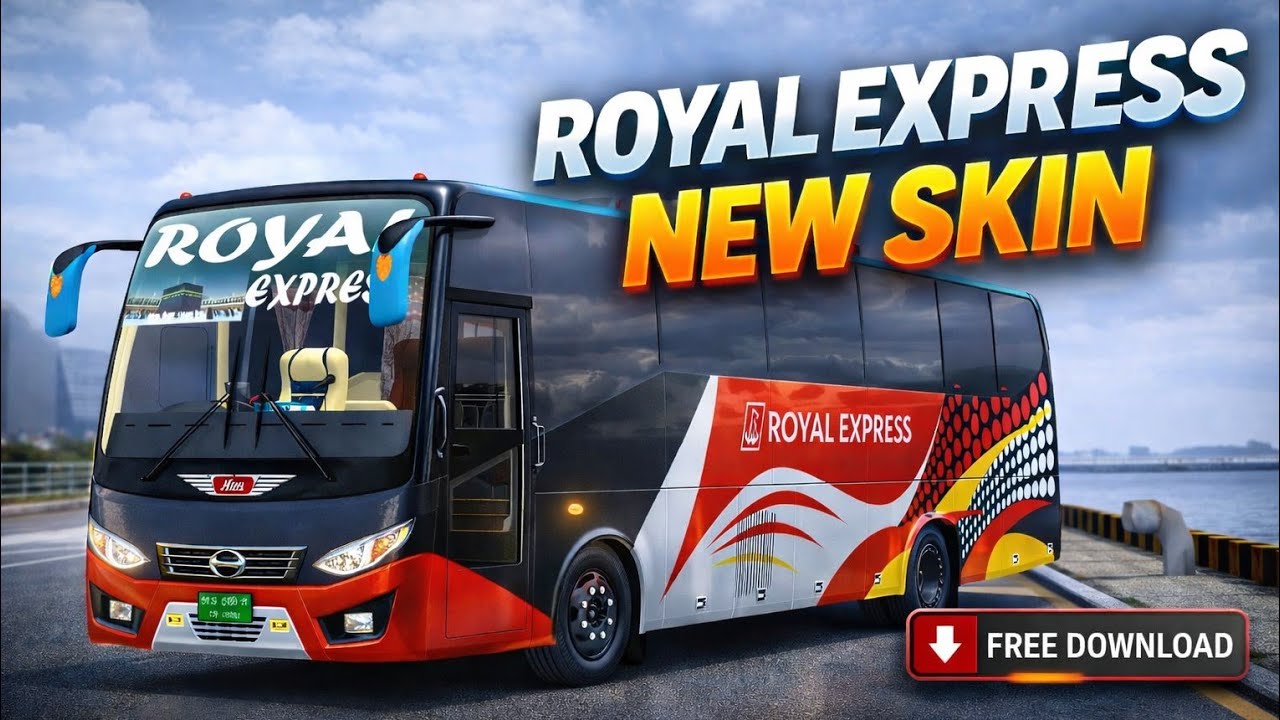 Royal Express New Bus Skin For Bus Simulator Indonesia (2026)