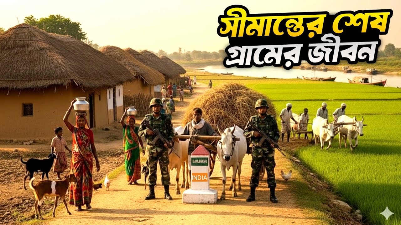 ভারত বাংলাদেশ এর খোলামেলা সীমান্ত গ্রামের মানুষের জীবন | Last village of India bangladesh bordar ||