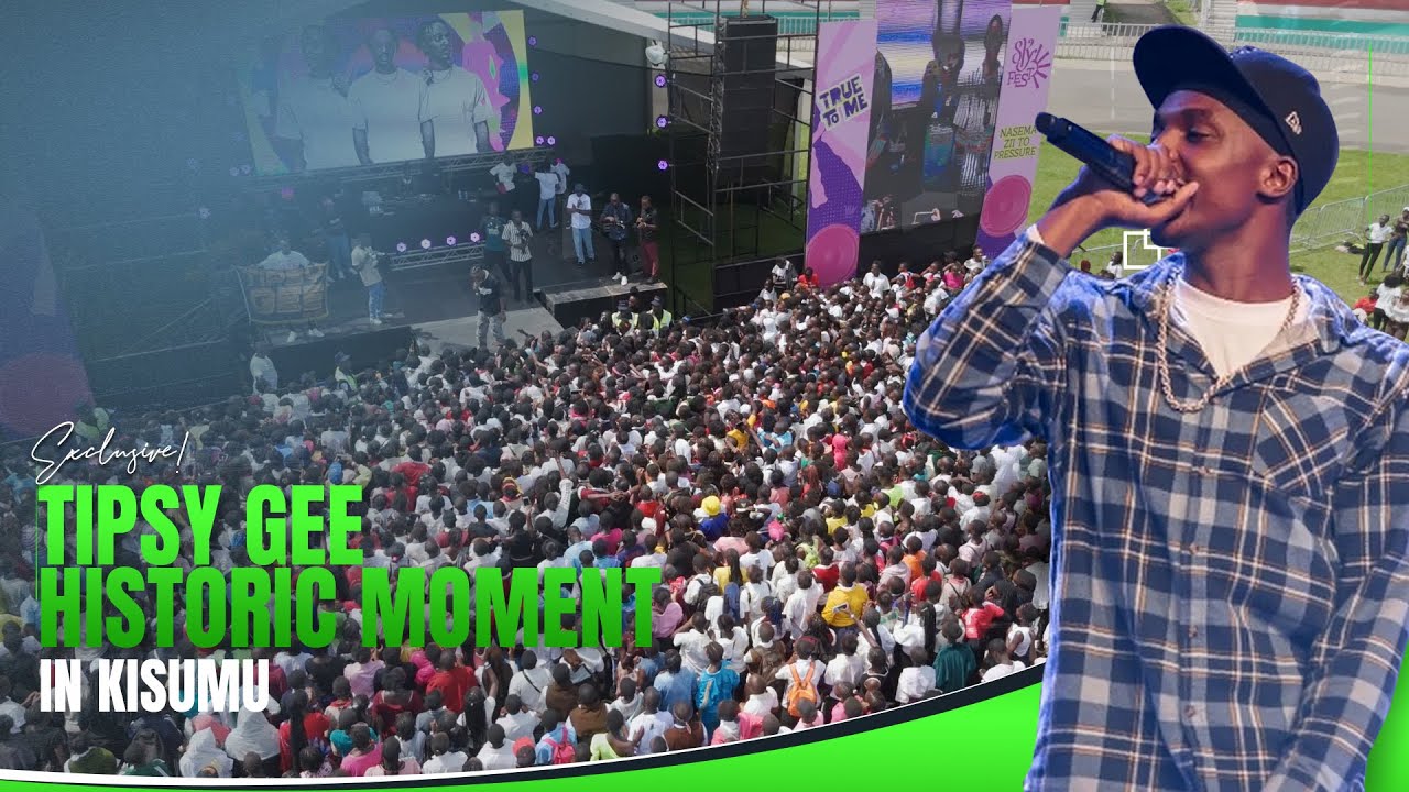 TIPSY GEE PERFORMING FOR THOUSANDS OF HIGH SCHOOL GIRLS IN KISUMU