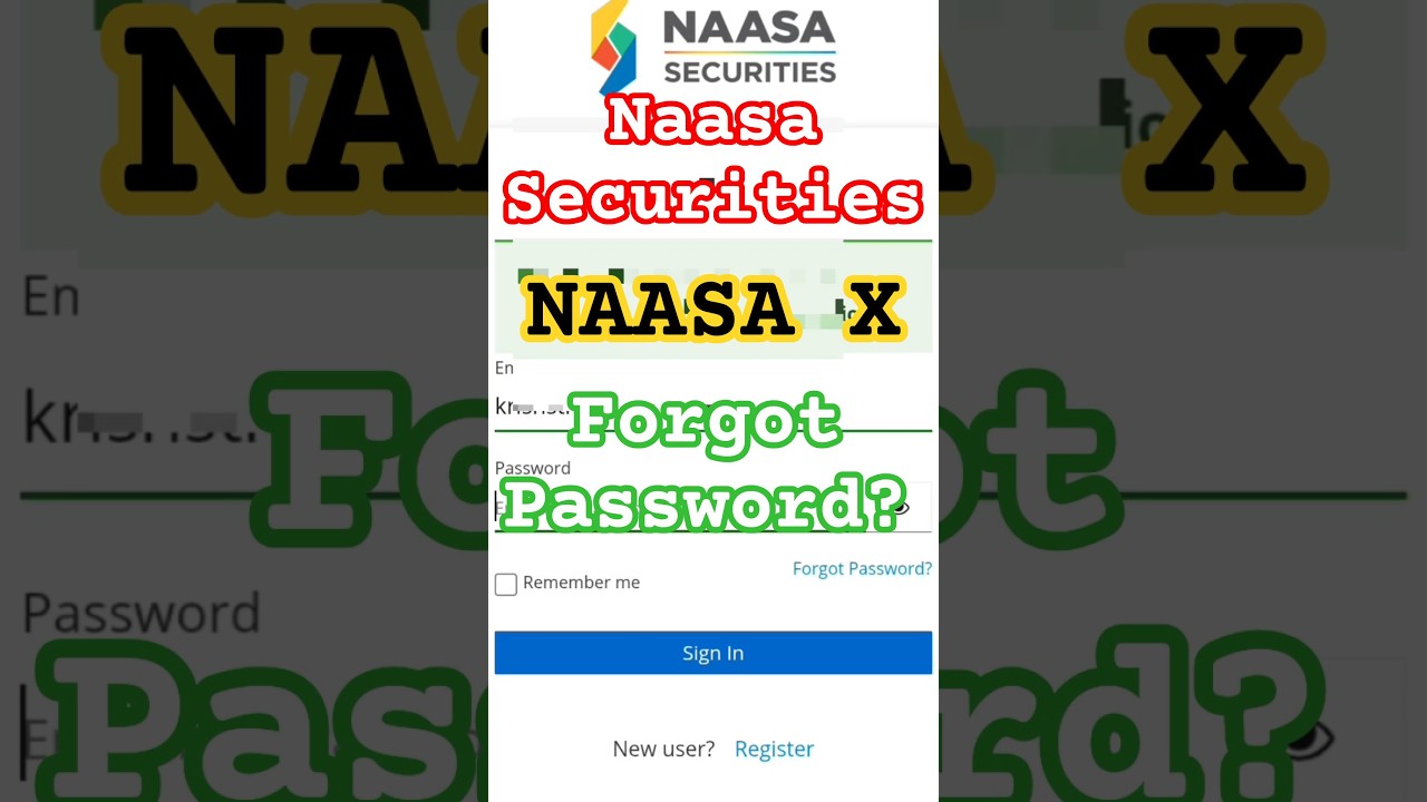 How to reset the password in the Naasa X app? Forgot password in Naasa X app?