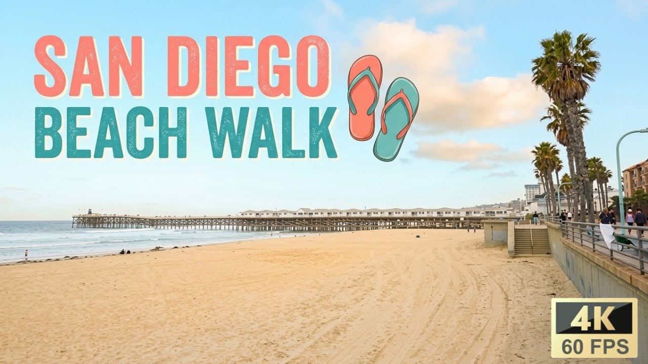 December Walk Mission Beach to Pacific Beach San Diego POV #sandiego