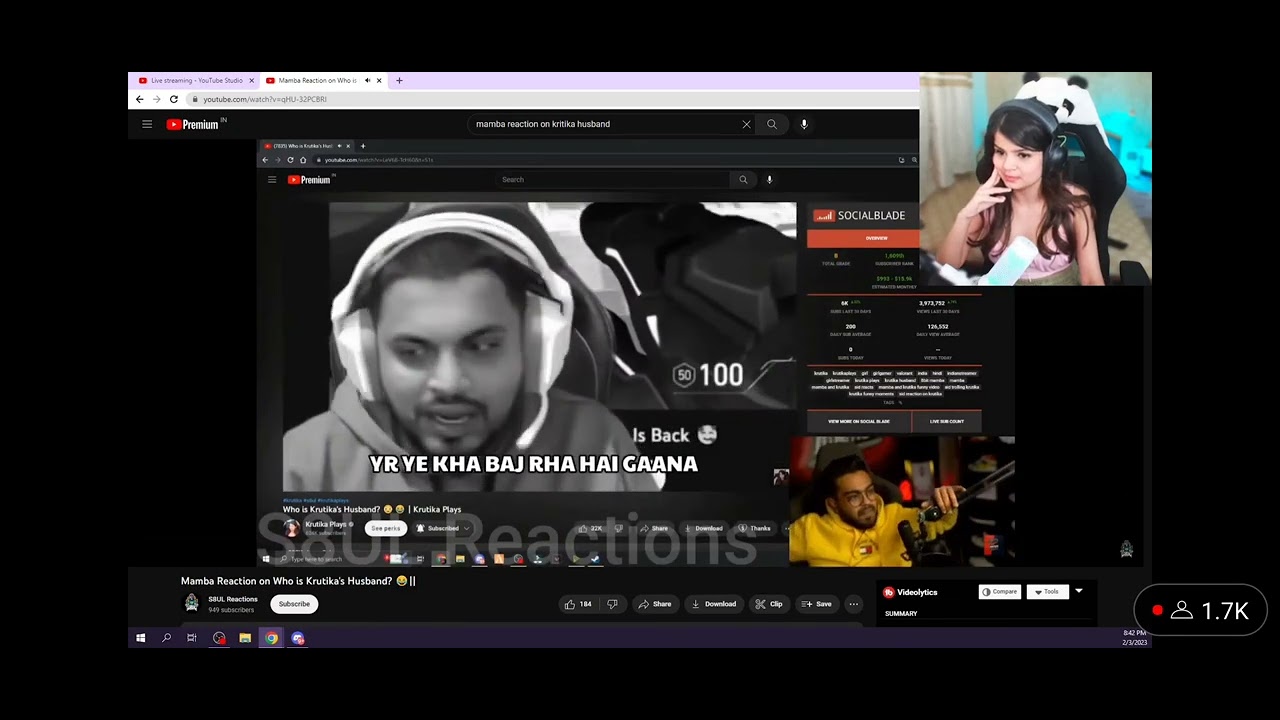 krutika reaction on mamba 😂😁| krutika reaction on mamba reacting to who is krutika's husband 😆🤣