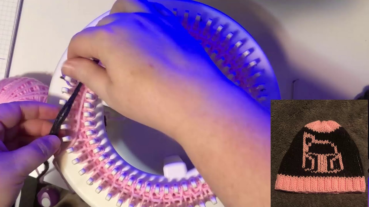 Intarsia/Brioche Knitting on the Rotating Double Knit Loom by Authentic Knitting Board Company