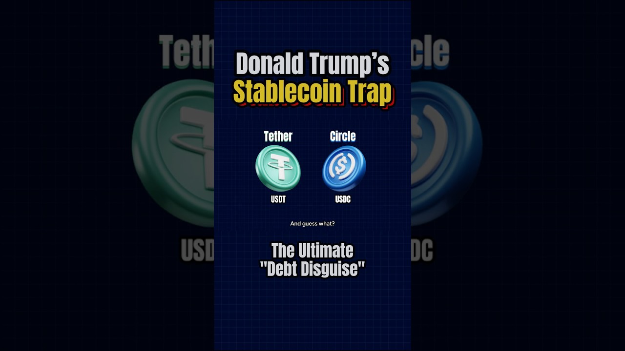 Donald Trump & Stablecoins, The $37 Trillion Debt Disguise #stablecoins #donaldtrump #usdc #usdt