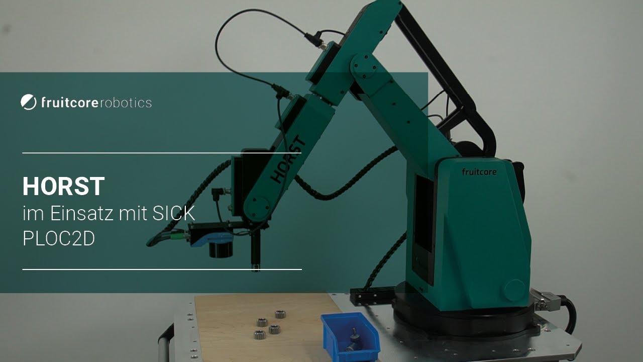 fruitcore robotics - Digital Robot HORST nutzt Roboterführungssystem SICK