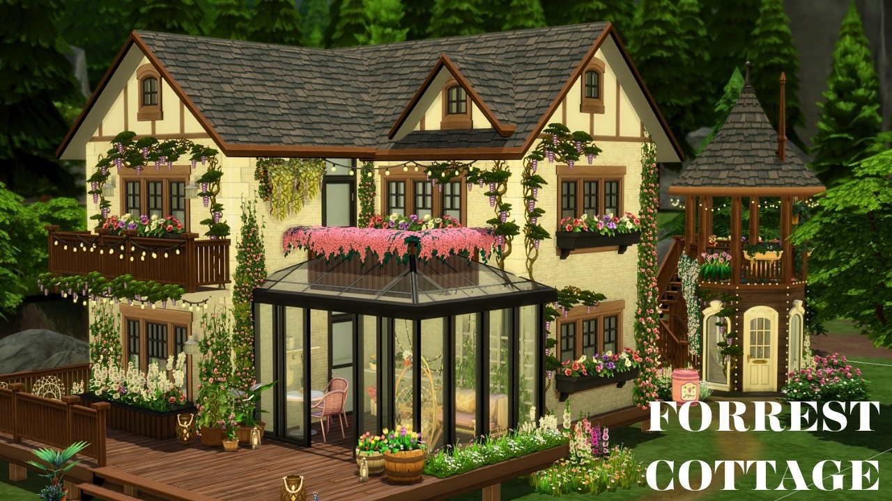 The Sims 4 Stop Motion || Forest Cottage ||