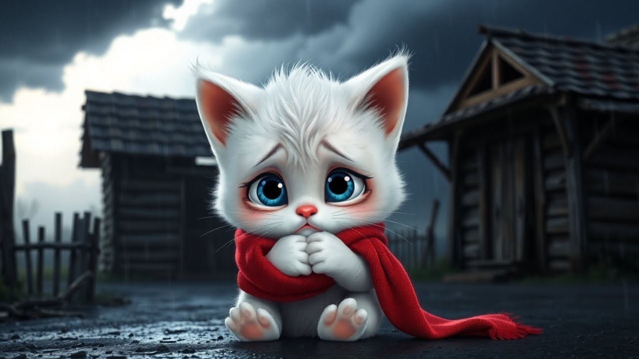 The Red Scarf from Mom 💔 | Emotional Cat Animation That Will Make You Cry | Miu's Sad Journey