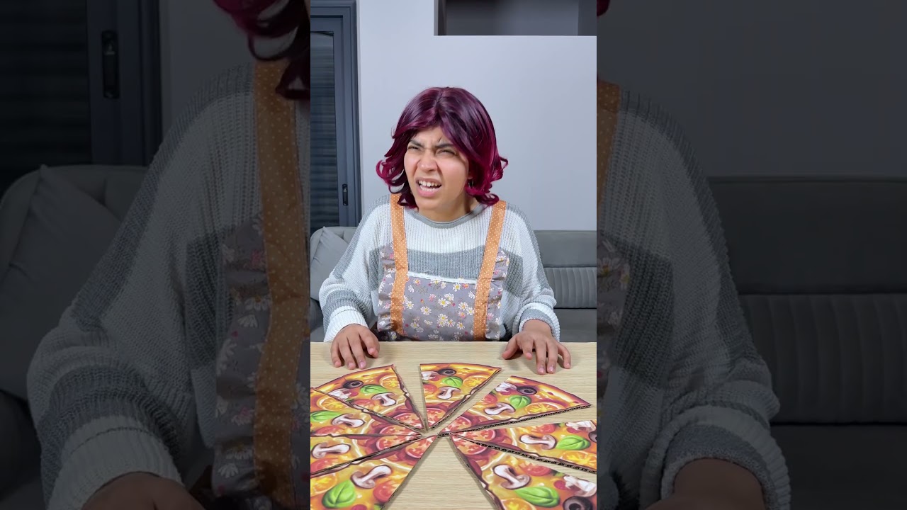 Eating pizza with my sister