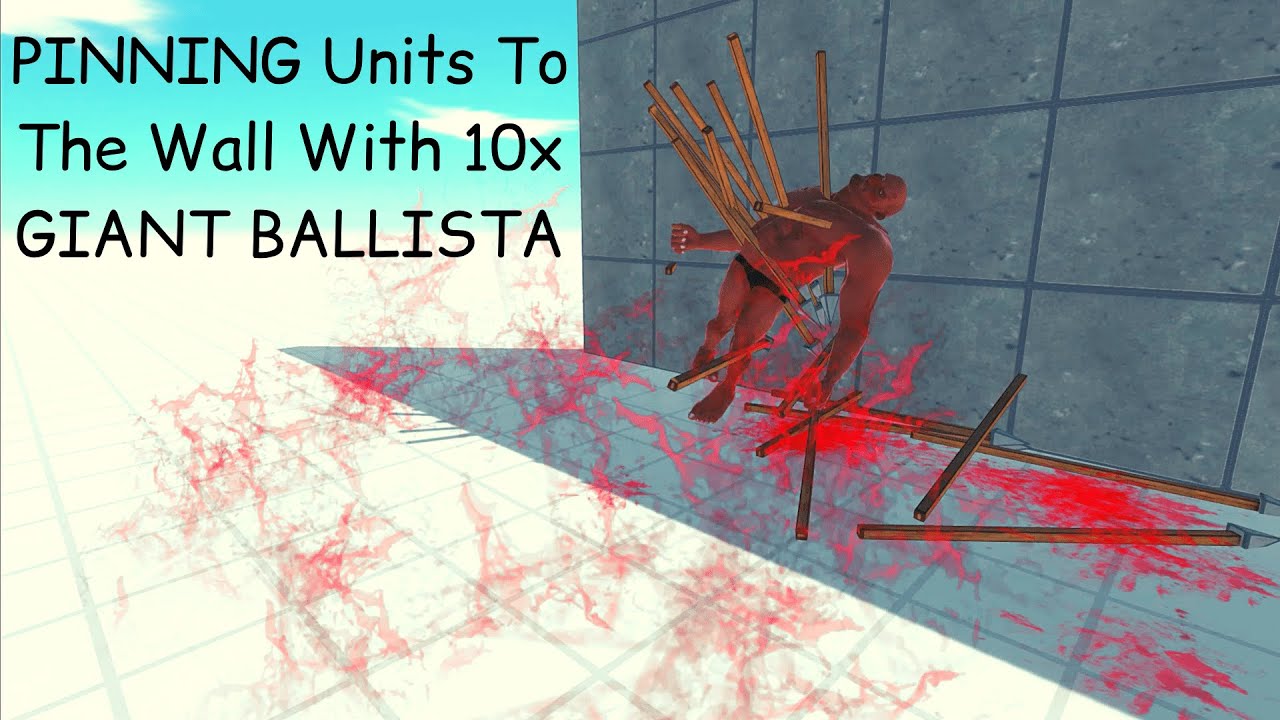 PINNING Units To The Wall With 10x GIANT BALLISTA ARBS |Animal Revolt Battle Simulator