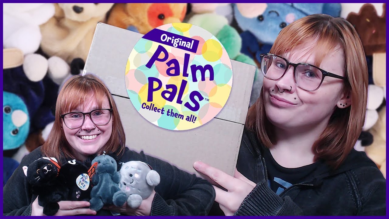 tiny spooky ooky unboxing of PALM PALS 🌚🖤🕷️