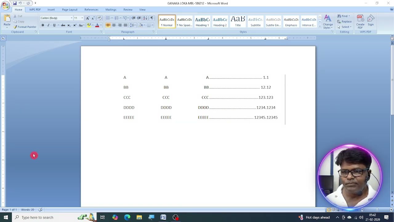 Microsoft Word: Learn how to set tabs in your documents and why that’s important || Ganakaloka
