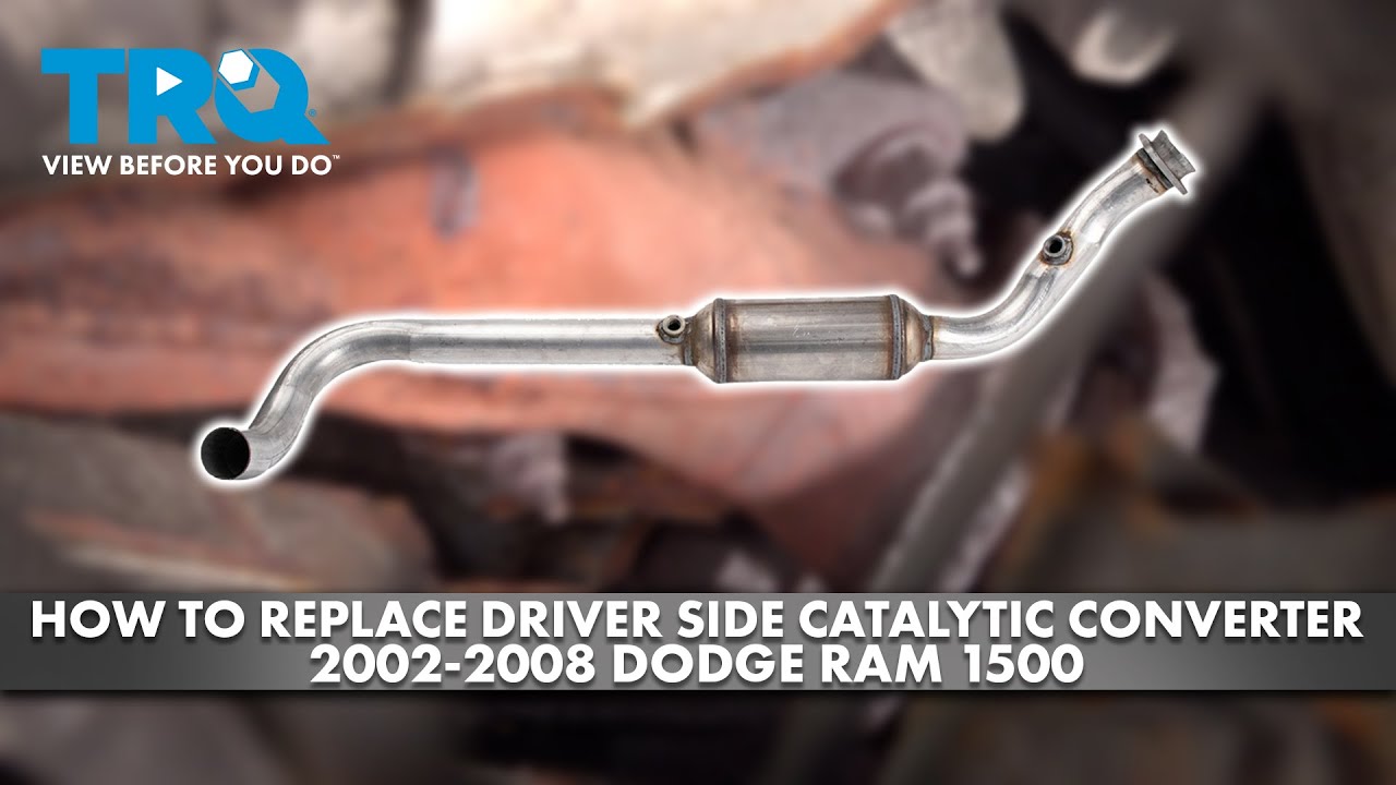 Как заменить каталитический нейтрализатор со стороны водителя на Dodge Ram 1500 2002–2008 годов