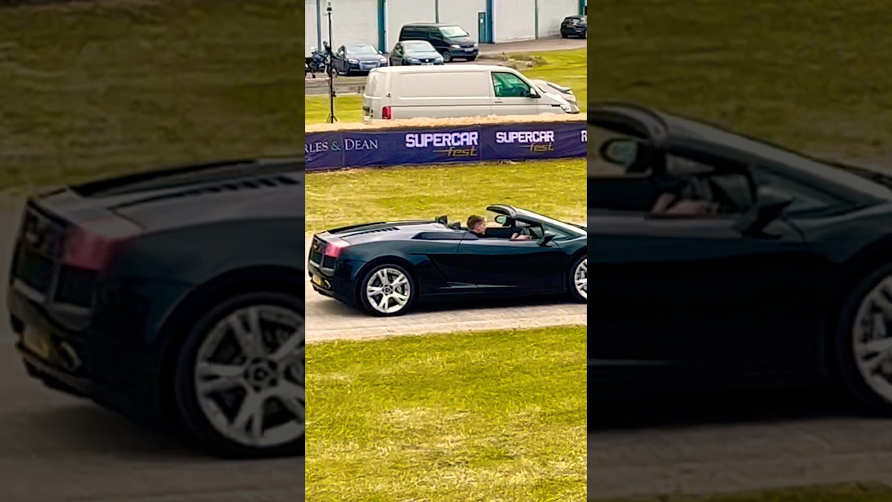 INSANE SOUND! LAMBORGHINI GALLARDO SPYDER LAUNCHES OFF THE LINE AT SUPERCAR FEST! #shorts #viral #yt