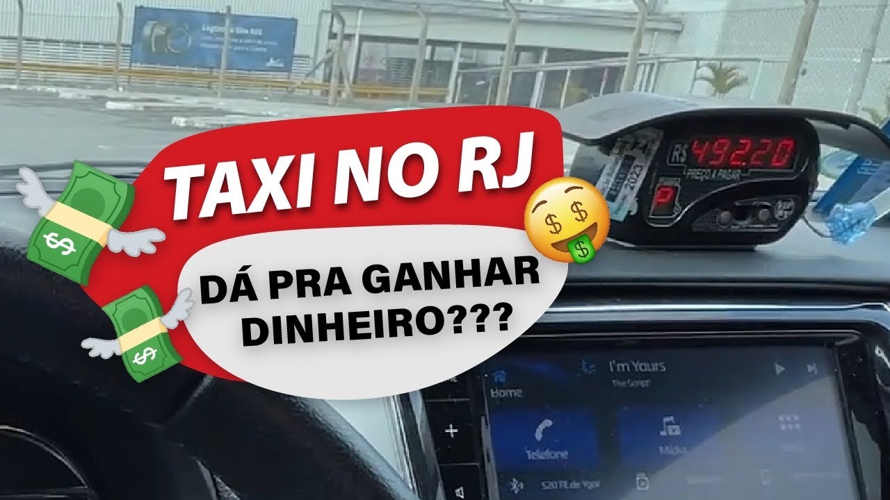 FIZ MAIS DE 750 REAIS EM UM DIA DE TRABALHO NO TAXI RJ 😱😱