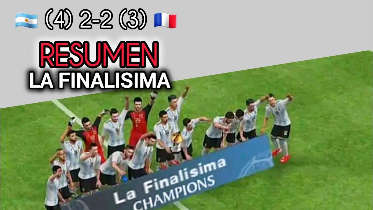Argentina volvió a ganar otra final a Francia y es Campeón de La Finalisima