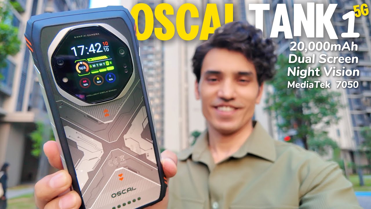 OSCAL TANK 1 – самый прочный смартфон в мире с аккумулятором ёмкостью 20 000 мАч, функцией ночног...