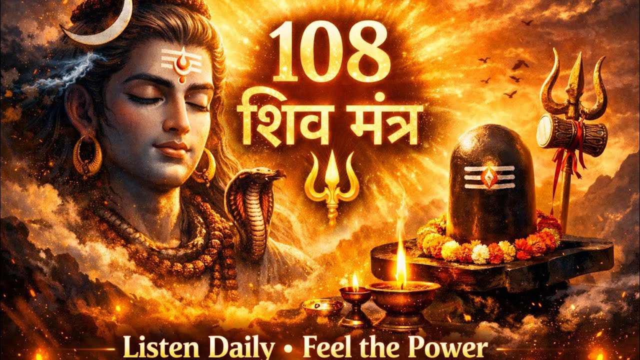 शिव जी के 108 नाम मंत्र | Om Namah Shivaya | Powerful Shiva Chant for Peace