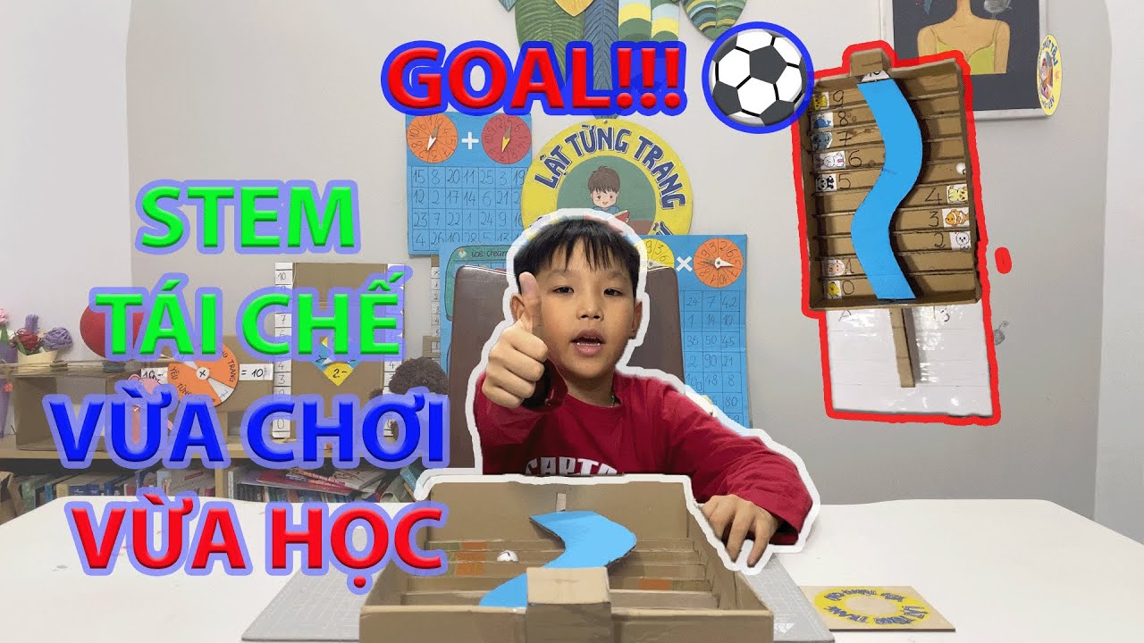 STEM tái chế: Tự làm trò chơi đường dẫn tới khung thành siêu vui!