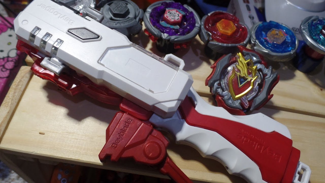MAINAN BEYBLADE CHO Z GRIP LAUNCHER SET + BEYLOGGER TAKARA TOMY !!!