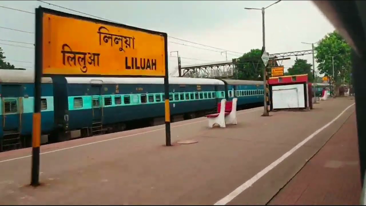 train crossing platform full speed #train #railwaystation