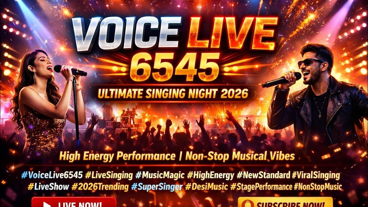 VOICE LIVE 6545 🎙️ Ultimate Singing Night | High Energy Performance | Non-Stop Musical Vibes 2026