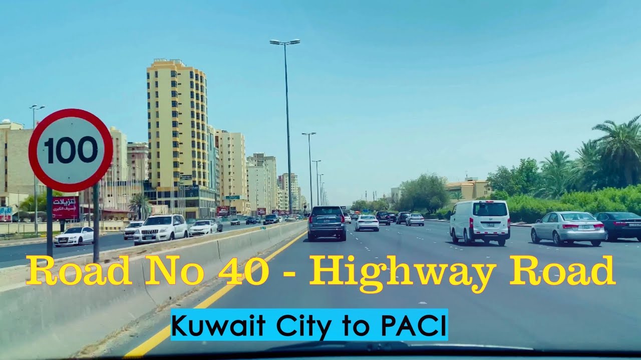 Road No 40, Kuwait City, Kuwait . Kuwait City to  PACI ! Highway Driving