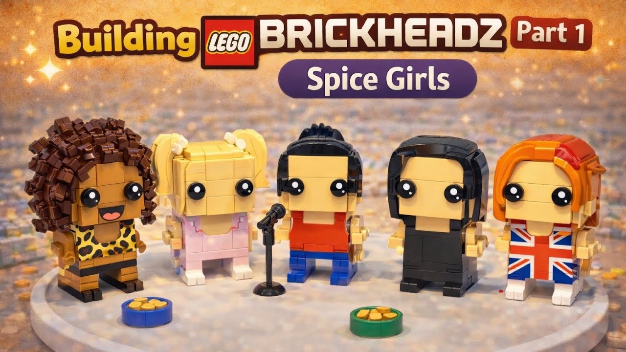 Pt. 1 Relaxing LEGO BrickHeadz Build 🧱 Victoria Beckham (Spice Girls) | No Talking
