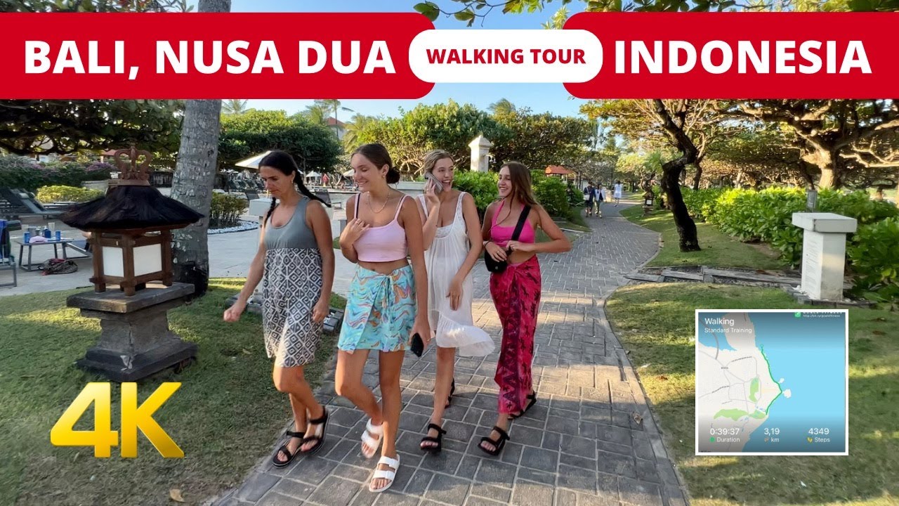 NUSA DUA BALI Indonesia 🇮🇩 Walking tour along Nusa Dua beach Bali 2023 waterfront