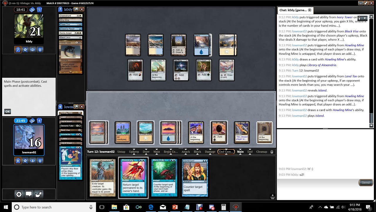 93-94 Old School: Turbo Stasis vs The Deck
