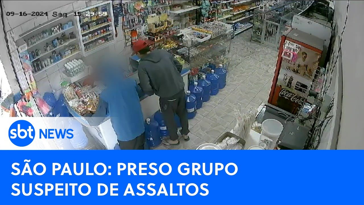 Grupo que praticava assaltos é detido em SP | #SBTNewsnaTV (17/09/24)