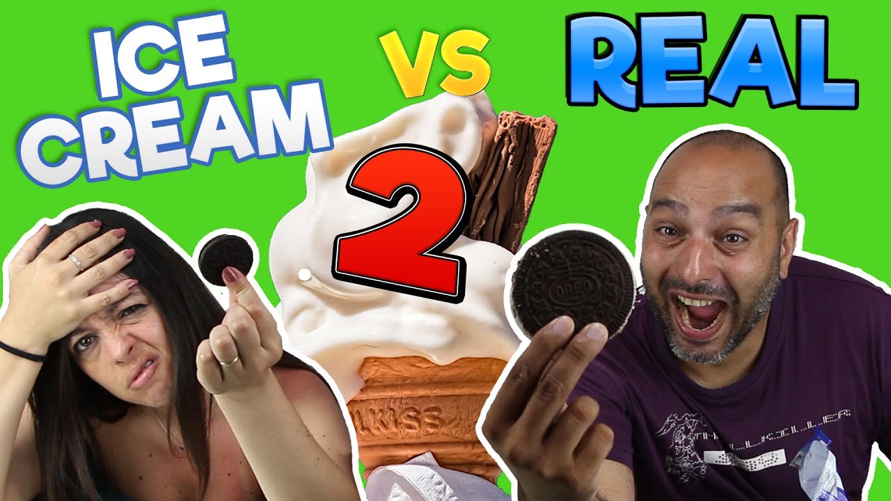 HELADO vs REALIDAD 2🍦🍦!! Ice Cream vs Real Food 2!!probamos helados🍦🍦