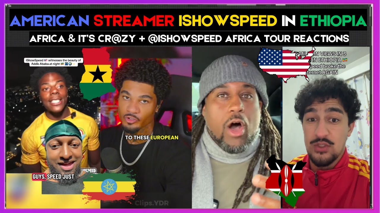🇬🇭🇺🇸 AMERICAN STREAMER ISHOWSPEED IN ETHIOPIA AFRICA + @ISHOWSPEED AFRICA TOUR REACTIONS | Kamma Dyn